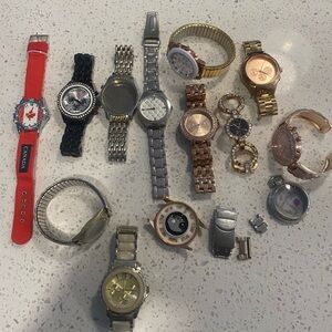Lot of Watches for parts or repair - untested